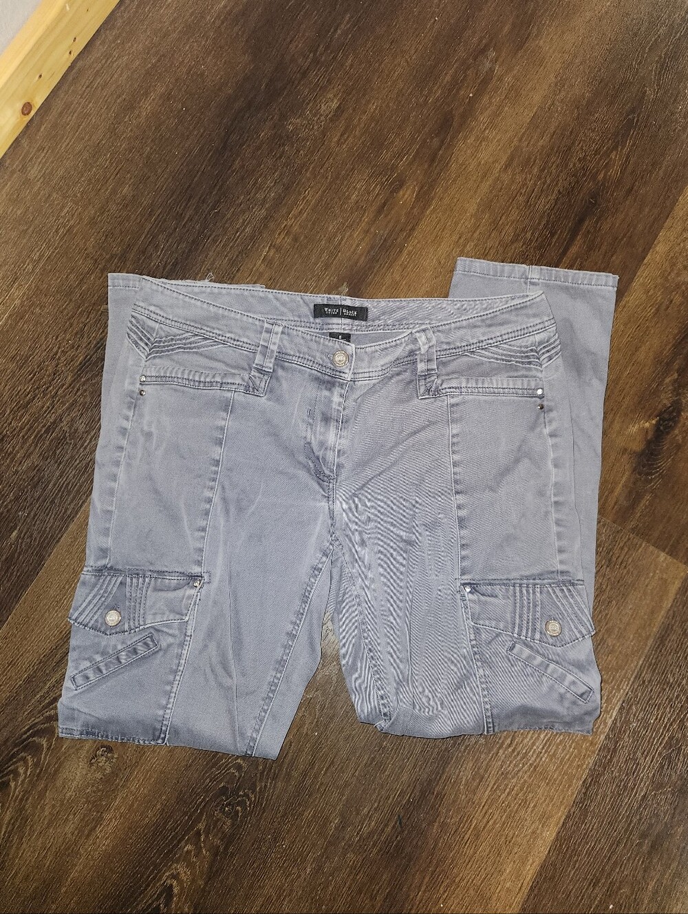 White House Black Market Gray Cargo Ankle Pants